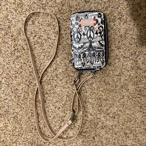 Small Wallet With Cross Over Strap